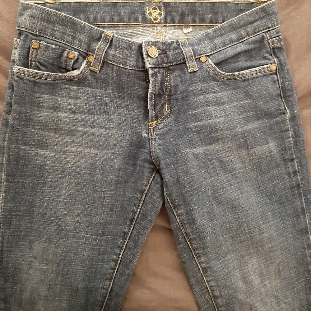 bebe Dark Blue Skinny Jeans